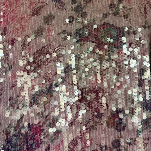 FREE PEOPLE velvet and sequin duster - Picture 5 of 8